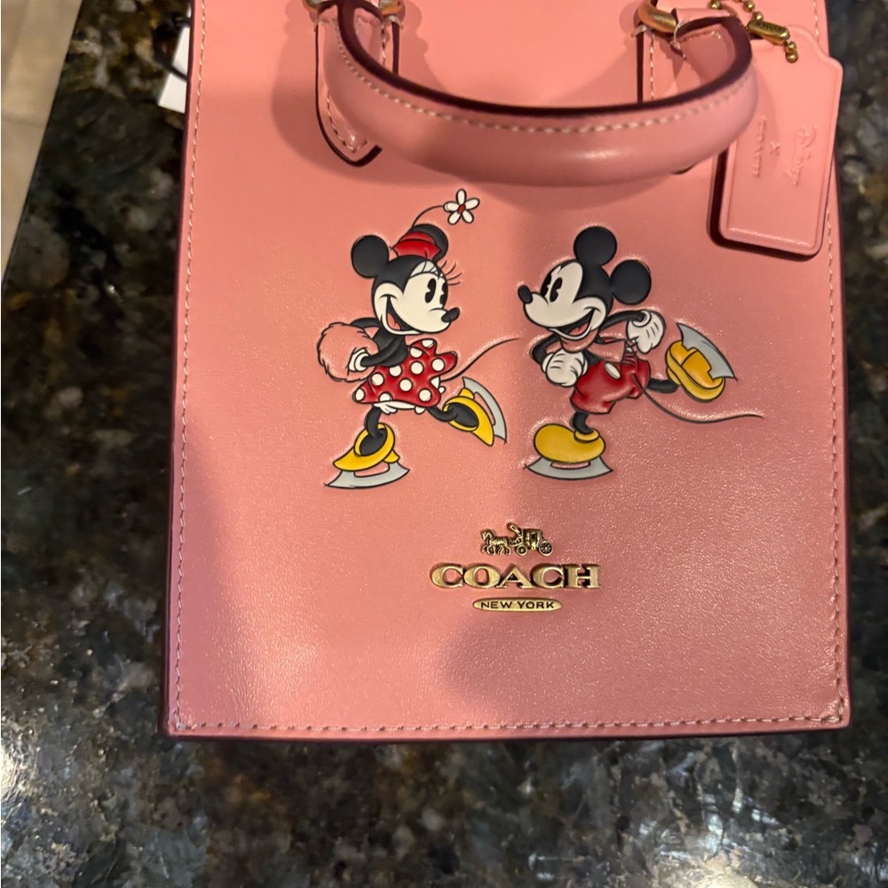 Coach Mickey Mouse Pink Tote and Black Wallet collector 3 Set - Picture 5 of 8